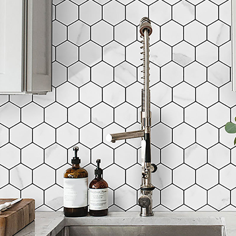 Frendorf | Hexagonale Moderne Peel and Stick Fliesen Mosaikfliesen Peel and Stick Rückwände