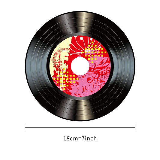 90er Jahre Stil dekorative Musikplatten