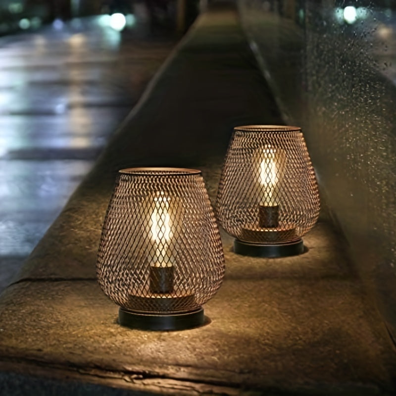 RusticMesh Tischlampen Set – Industrieller Stil und Stimmungsvolle Beleuchtung