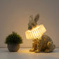 Frendorf | LumiBun – Art Deco inspirierte Kaninformierte Tischlampe