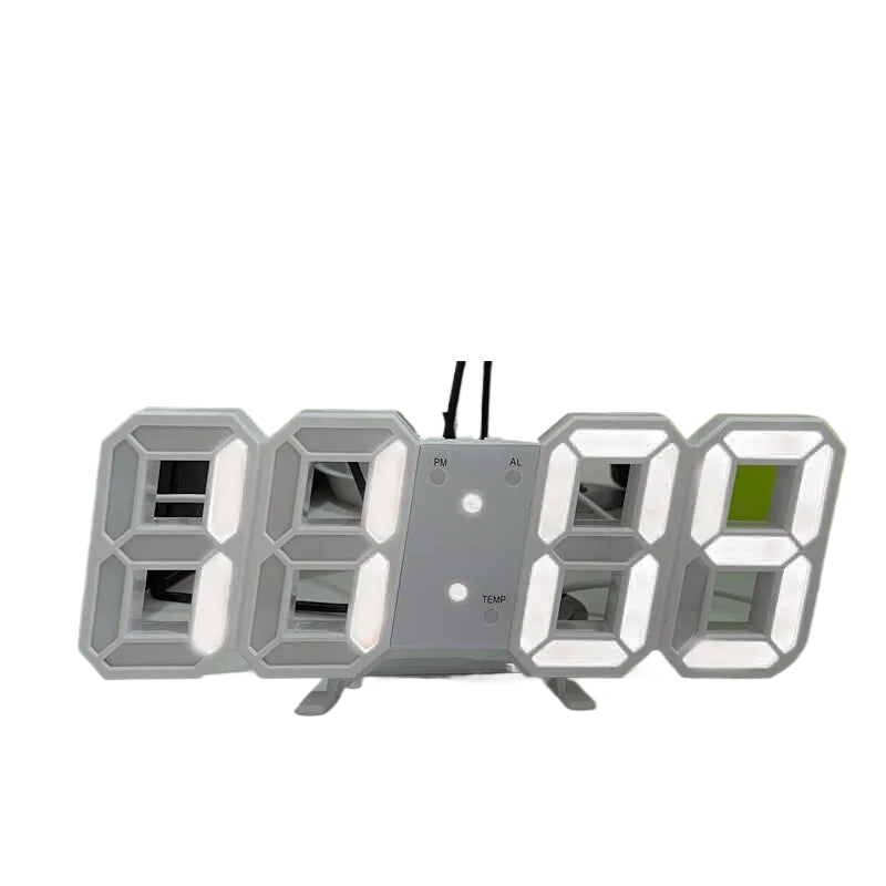 3D LED Digitaluhr Leuchtende Modische Wanduhr Multifunktionale Kreative USB-Stecker Elektronische Uhr Wohnkultur