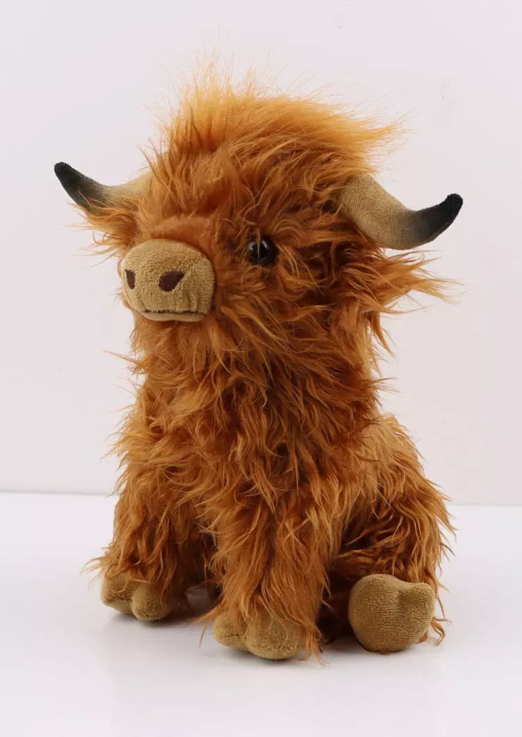 Frendorf | Plüschspielzeug - Weiche und kuschelige Highland Cow Plüschtier