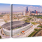 Frendorf | Luftaufnahme eines Stadions im Soldier Field II Wandkunst