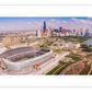 Frendorf | Luftaufnahme eines Stadions im Soldier Field II Wandkunst