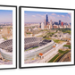 Frendorf | Luftaufnahme eines Stadions im Soldier Field II Wandkunst