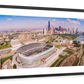 Frendorf | Luftaufnahme eines Stadions im Soldier Field II Wandkunst