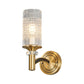 Frendorf | 1/2-Kopf Gitter Crystal Wandlicht Retro Messing Zylindrische Wohnzimmer Wandleuchte Beleuchtung