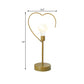 Nachttisch Stecker-LED-Tischlampe Kinderstil Schwarz/Gold Nachttischlicht mit Stern/Liebendem Herzen Eisenrahmen