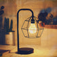Frendorf | Druppel/Bal Kooi Plug In Tafel Lamp Moderne Stijl Zwarte LED Nachtkast Verlichting met Gooseneck Arm