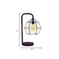 Frendorf | Druppel/Bal Kooi Plug In Tafel Lamp Moderne Stijl Zwarte LED Nachtkast Verlichting met Gooseneck Arm