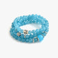 Frendorf | Blauer Achat Perlen Aquamarin Armband