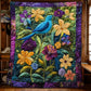 Schöner Vogel im Garten Quilt