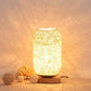 Bamboo Rattan Kapsel Nachttischlampe Modern Asien 1-Licht Beige/Braun Nachttischlampe