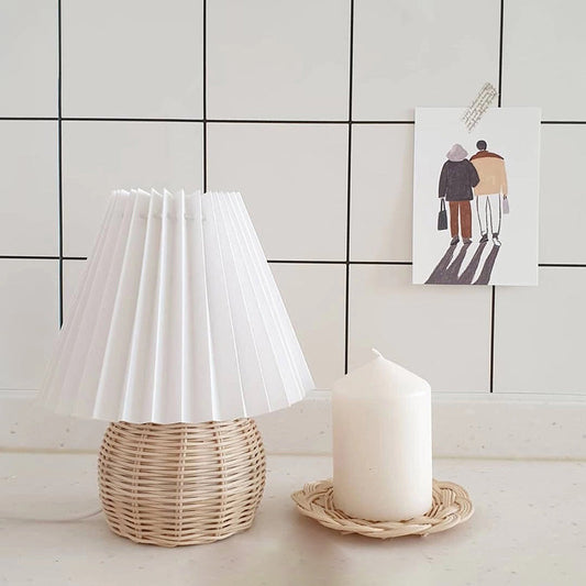 Frendorf | Bambrella - Minimalistische Nachtlampe aus Rattan