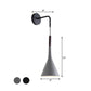 Frendorf | Funnel Bedsteekl سورة Verlichting Metaal 1-Lichte Modernistische Wandmontage Pendel Lamp in Zwart/Grijs
