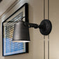 Frendorf | Antieke Stijl Emmer Wandlamp Sconces 1 Licht Ijzeren Verstelbare Wandgemonteerde Lamp in Zwart/Grijs voor Buiten