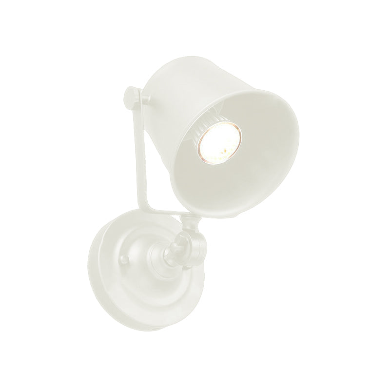 Frendorf | Antieke Stijl Emmer Wandlamp Sconces 1 Licht Ijzeren Verstelbare Wandgemonteerde Lamp in Zwart/Grijs voor Buiten
