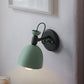 Frendorf | 1 Licht Wandlamp Nordic Stijl Dome Shade Metaal Wandlamp in Zwart/Wit voor Slaapkamer