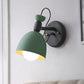 Frendorf | 1 Licht Wandlamp Nordic Stijl Dome Shade Metaal Wandlamp in Zwart/Wit voor Slaapkamer