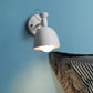 Frendorf | 1 Licht Wandlamp Nordic Stijl Dome Shade Metaal Wandlamp in Zwart/Wit voor Slaapkamer