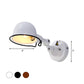 Frendorf | Rust/Witte Koepel Wandlamp Sconces Retro Stijl 1 Licht Eetkamer Verstelbare Wandverlichting met Ring