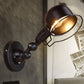 Frendorf | Rust/Witte Koepel Wandlamp Sconces Retro Stijl 1 Licht Eetkamer Verstelbare Wandverlichting met Ring