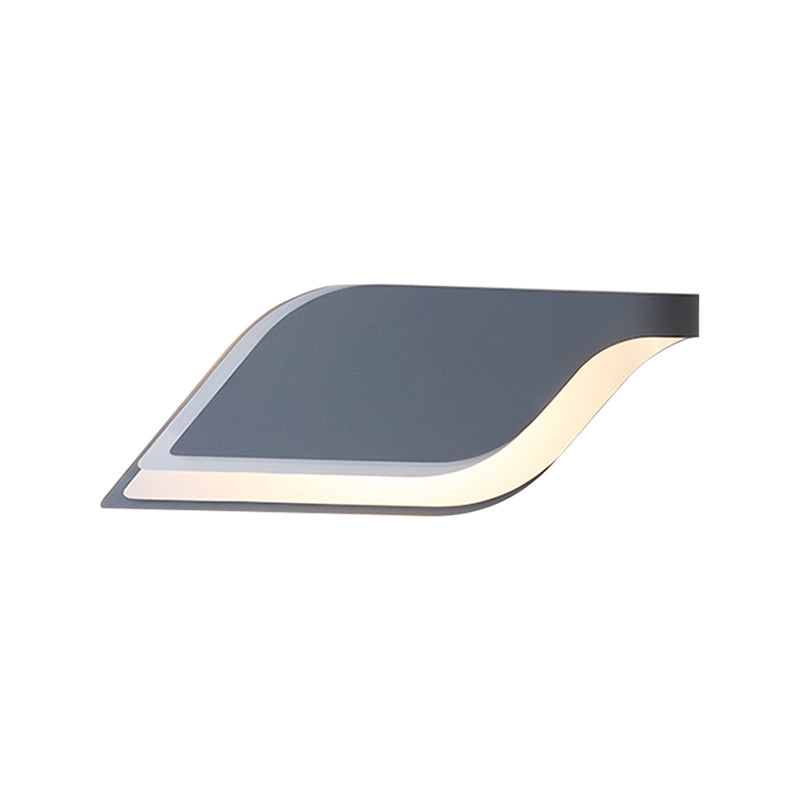 Frendorf | Blatt Wandlampe Nordisch Metall 1 Licht Wandleuchte in Gelb/Grau/Grün