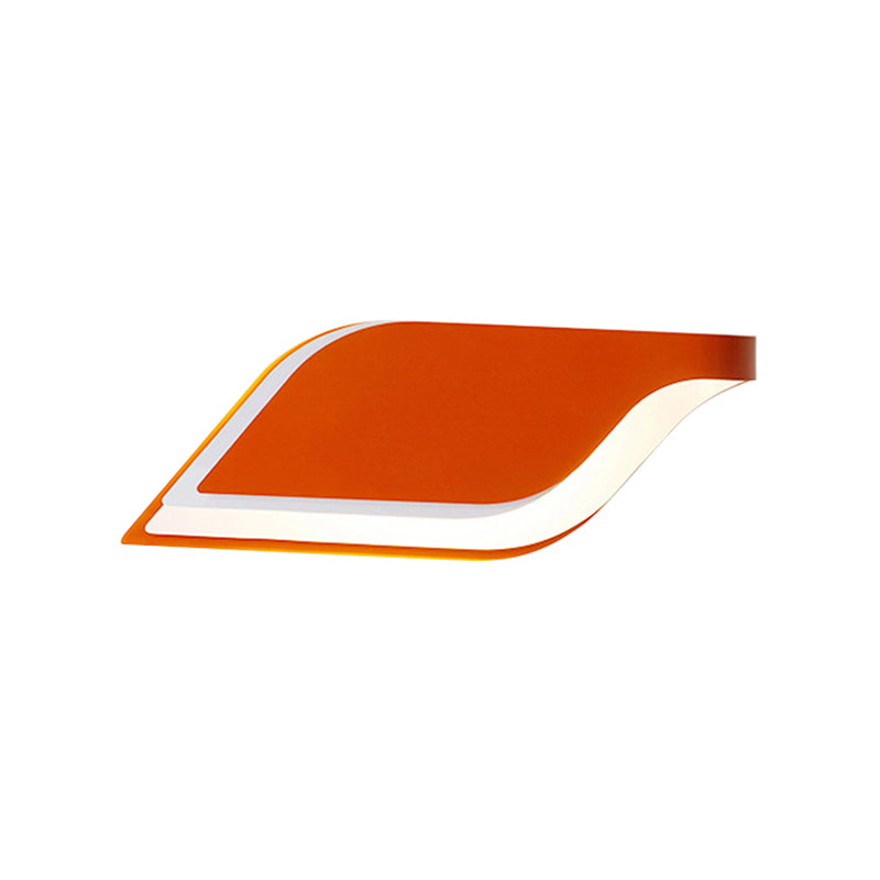 Frendorf | Blatt Wandlampe Nordisch Metall 1 Licht Wandleuchte in Gelb/Grau/Grün