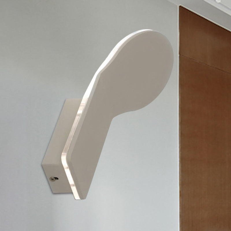Frendorf | Bend Wandleuchte Moderne Stil Aluminium LED Weiße Oberfläche Wandleuchte in Weiß/Natur/Warm Licht