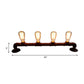 Frendorf | 4 Lichten Lineaire Muurmontage Lamp met Pijpontwerp Industrie Stijl Zwart/Bronzen Wandlamp voor Keuken