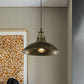Antike stilvolle Schalenpendelleuchte 12"/14" B 1 Licht Schmiedeeisen Hängeleuchte mit Stecker in Schwarz/Grau