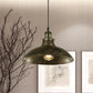 Antike stilvolle Schalenpendelleuchte 12"/14" B 1 Licht Schmiedeeisen Hängeleuchte mit Stecker in Schwarz/Grau