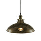 Antike stilvolle Schalenpendelleuchte 12"/14" B 1 Licht Schmiedeeisen Hängeleuchte mit Stecker in Schwarz/Grau