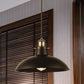 Antike stilvolle Schalenpendelleuchte 12"/14" B 1 Licht Schmiedeeisen Hängeleuchte mit Stecker in Schwarz/Grau