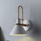 Frendorf | Funnel Shade Metallic Wandlamp Modernistische Stijl 1 Hoofdlamp Gang Sconce Verlichting in Zwart/Wit