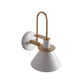 Frendorf | Funnel Shade Metallic Wandlamp Modernistische Stijl 1 Hoofdlamp Gang Sconce Verlichting in Zwart/Wit