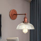 Frendorf | Rustikale Stil Kuppel Wandbeleuchtung Leuchte 1 Glühlampe Prismen Glas Wandleuchte in Schwarz/Messing/Patiniertes Kupfer