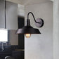 Frendorf | 2 Packs Barn Metal Wandverlichting Industrieel Retro 1 Hoofdlamp Keuken Wandlamp met Ganshalsarm in Zwart