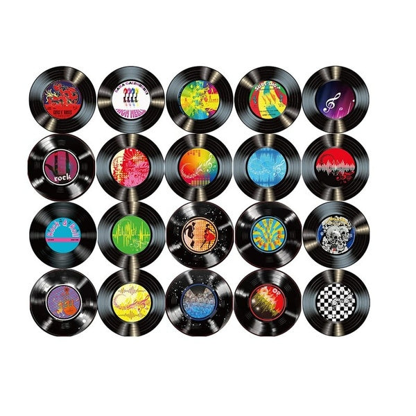 90er Jahre Stil dekorative Musikplatten