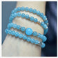 Frendorf | Blauer Achat Perlen Aquamarin Armband