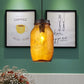 1-Light Pendelleuchte Moderne Käfig Mason Jar Geblasenes Glas Hängelampe in Rot/Grün/Amber