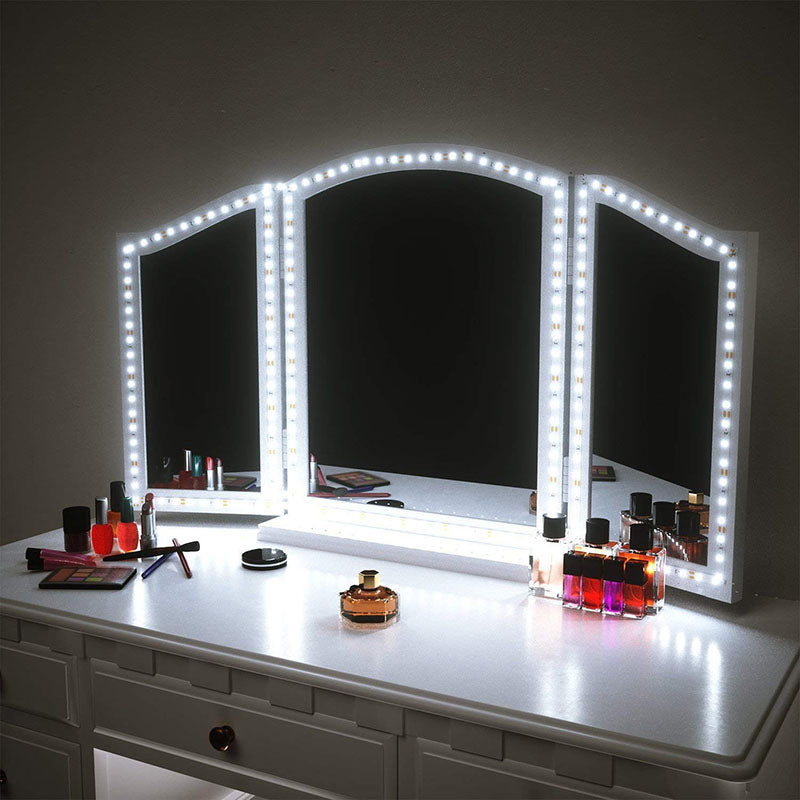 Modernism Slim Vanity Strip Light Metal LED Make-Up Beleuchtung in Weiß mit Ein/Aus-Schalter