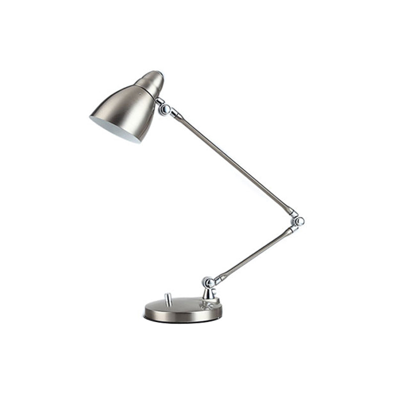 Nickel/Chrom Arm verstellbare Leseleuchte im industriedesign Metall 1 Licht Arbeitsplatz Tischbeleuchtung