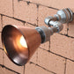 Frendorf | Tapered Metall Wand Sconce Licht Industriellen Stil 1 Licht Veranda Wandmontage Lampe mit Rohrdesign in Bronze/Grün