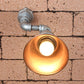 Frendorf | Tapered Metall Wand Sconce Licht Industriellen Stil 1 Licht Veranda Wandmontage Lampe mit Rohrdesign in Bronze/Grün