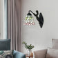 Frendorf | Uitlopende Glas-in-lood Wandlamp Barok 1 Hoofd Zwart/Brass Muurbevestigde Verlichtingsarmatuur