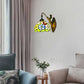 Frendorf | Dome Wandlamp Armatuur Barok Gevlekte Glas 1 Hoofd Bronzen Wandlamp met Bloem/Libel/Ochtendglorie Patroon