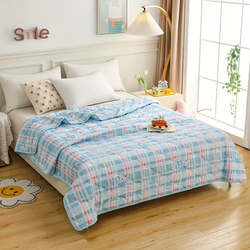 Weiches & Leichtes Sommerdecke - Atmungsaktives und Hautfreundliches Plaid für Sofa, Klimaanlage und Mehrfachnutzung
