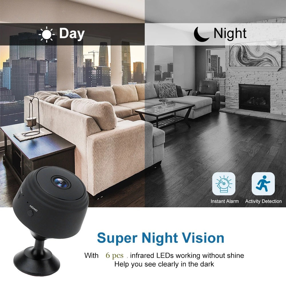Frendorf | A9 Magnetische Saug Sicherheit Kamera HD Kamera Smart Infrarot Nachtsicht Home