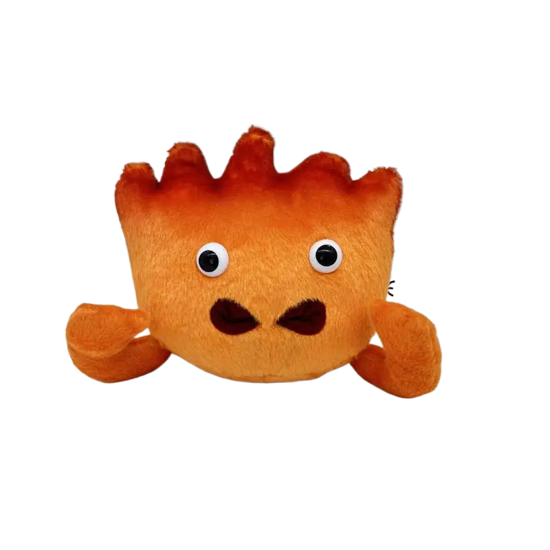 20CM Neue Calcifer Plüschspielzeuge Cartoon gefüllte weiche Puppen Weihnachtsgeschenke Howl’s Moving Castle Calcifer Plüschspielzeug Studio Ghibli